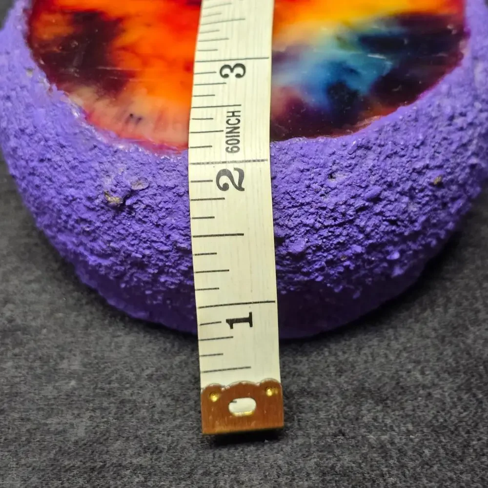 Vintage Wax Works Multi Color Tie-Dye Rainbow Mini Candle